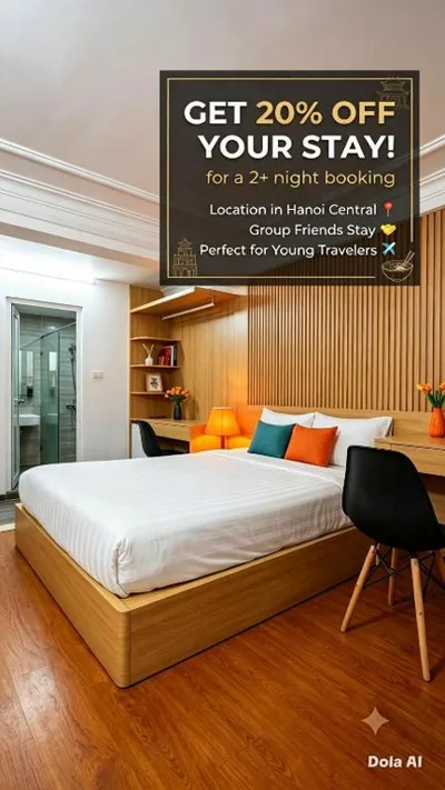 Camera Deluxe Matrimoniale — Hanoi Discovery Travel Hotel